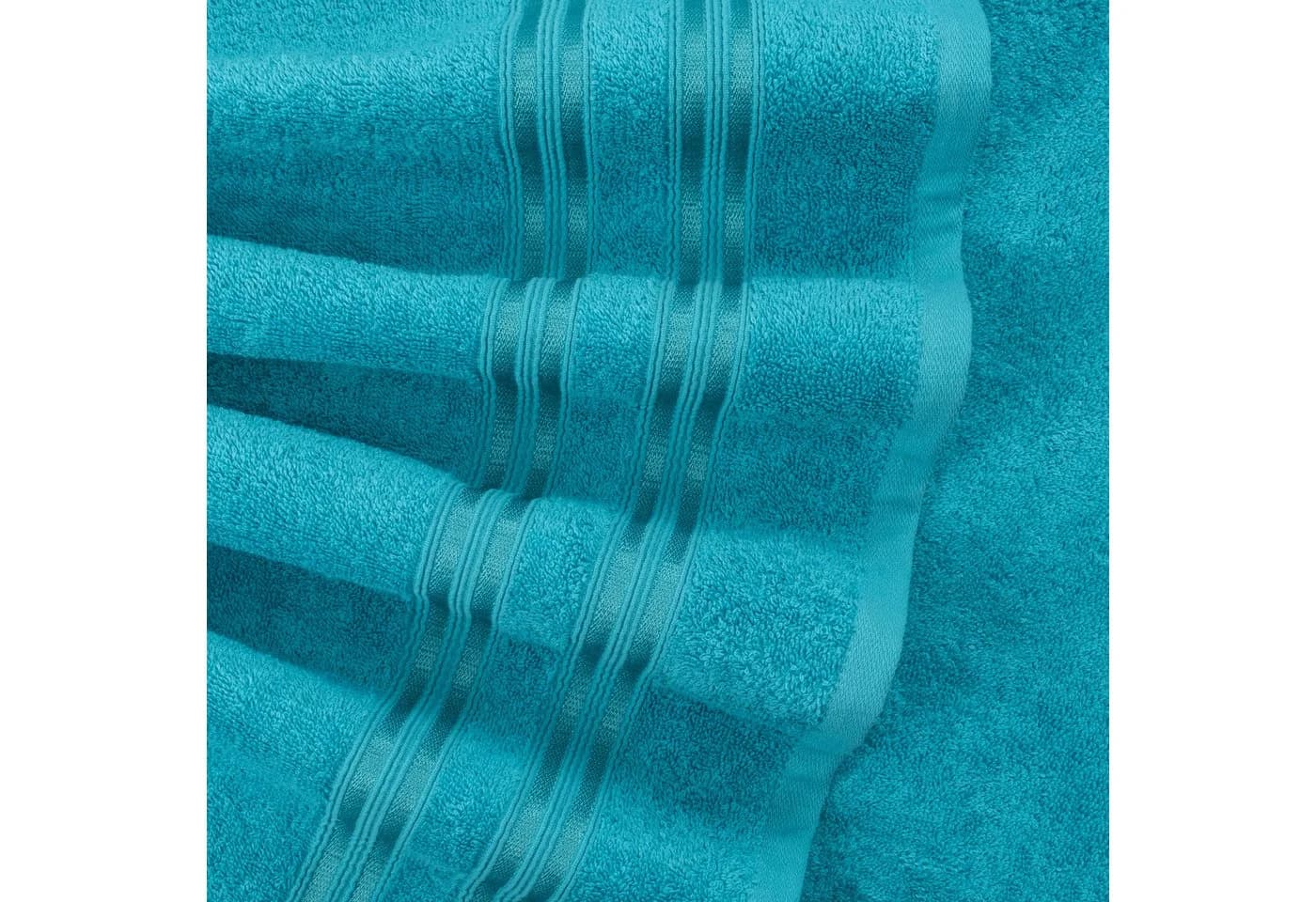 Hammetex 6-teiliges Handtuch Set 100% Baumwolle türkis Frottier - Bild 4