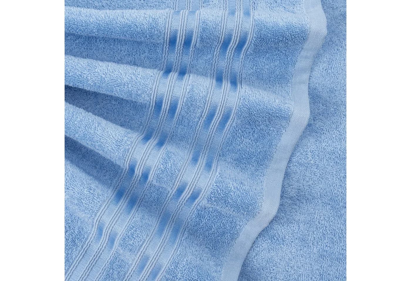 Hammetex 6-teiliges Handtuch Set 100% Baumwolle Hellblau Frottier - Bild 4
