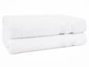 Hammetex 2er Set Badetücher 70x140 cm Weiß 100% Baumwolle Bild 2