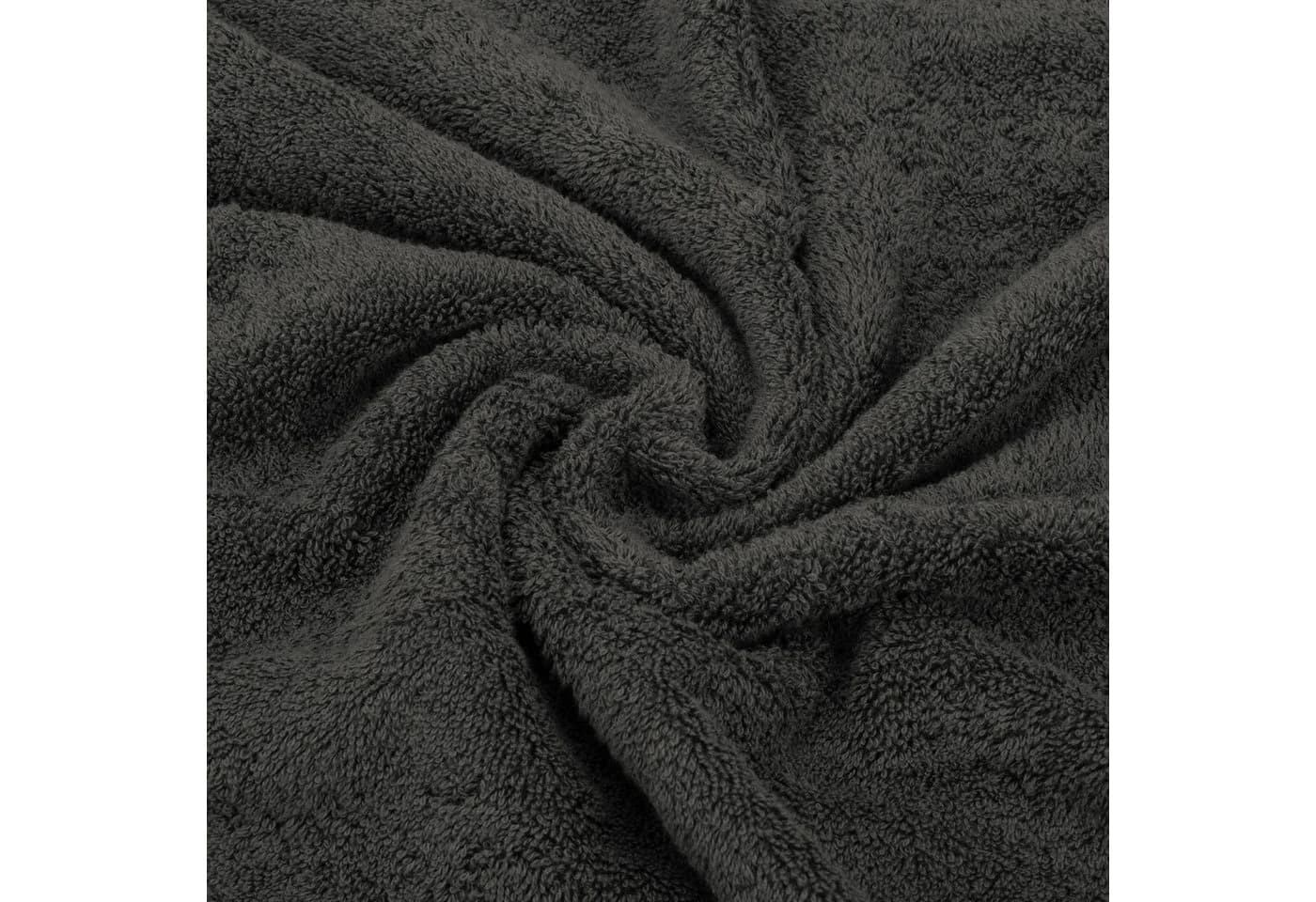 Hammetex 2er Set Badetücher Grau 70x140 cm 100% Baumwolle Frottier - Bild 4