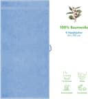 HAMMETEX Handtuch Set 4-teilig Hellblau 100% Baumwolle Frottier Bild 1