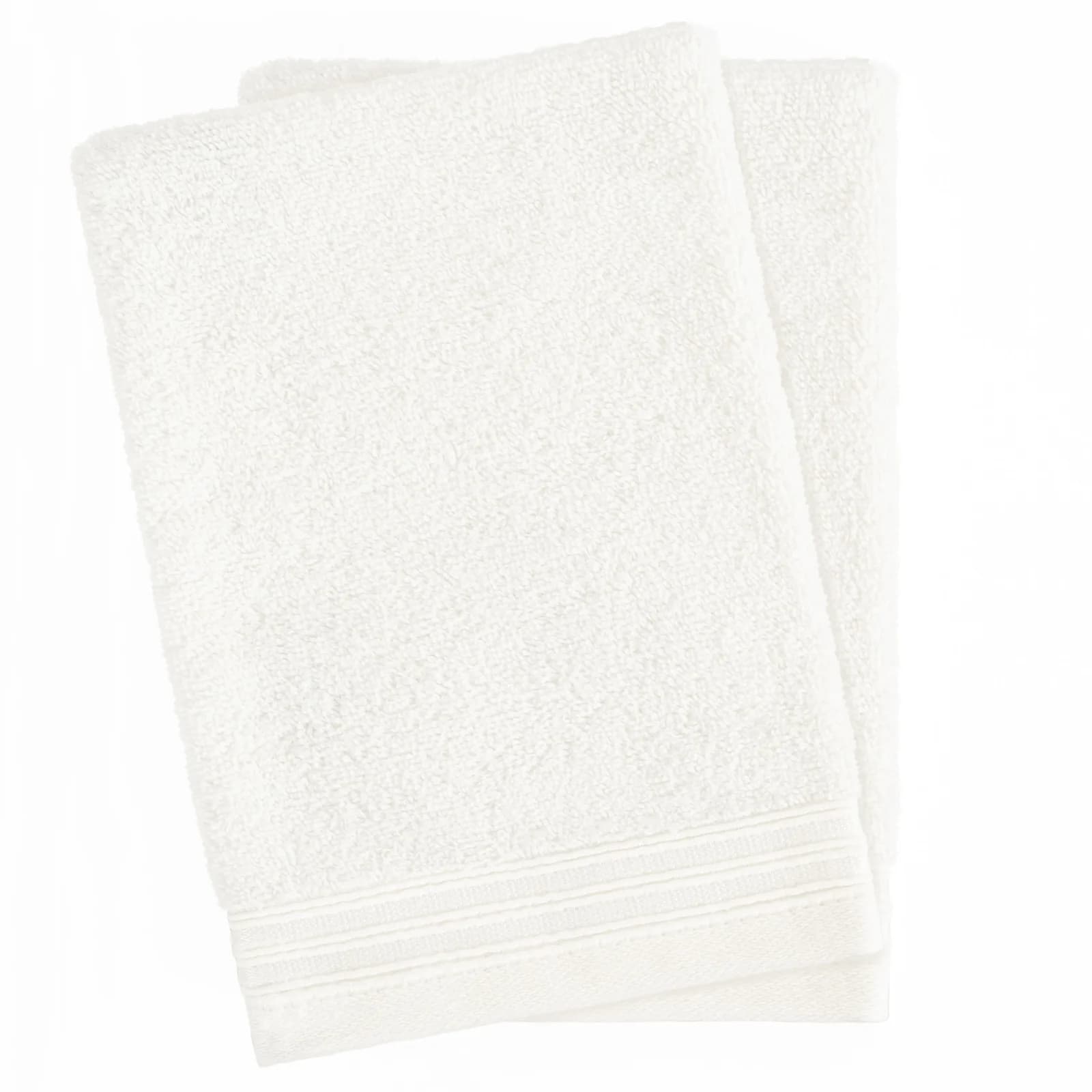 HAMMETEX Waschlappen 2er-Set 100% Baumwolle Beige Cream