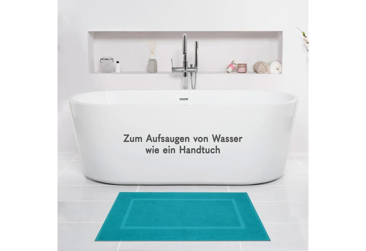 HAMMETEX Badematte Hotelmatte 2-tlg. türkis Baumwolle rutschhemmend