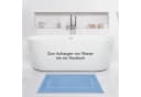 HAMMETEX Badematte Set 2-tlg. 100% Baumwolle hellblau rutschfest Bild 1