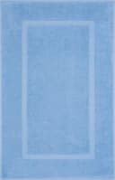 HAMMETEX Badematte Set 2-tlg. 100% Baumwolle hellblau rutschfest Bild 3
