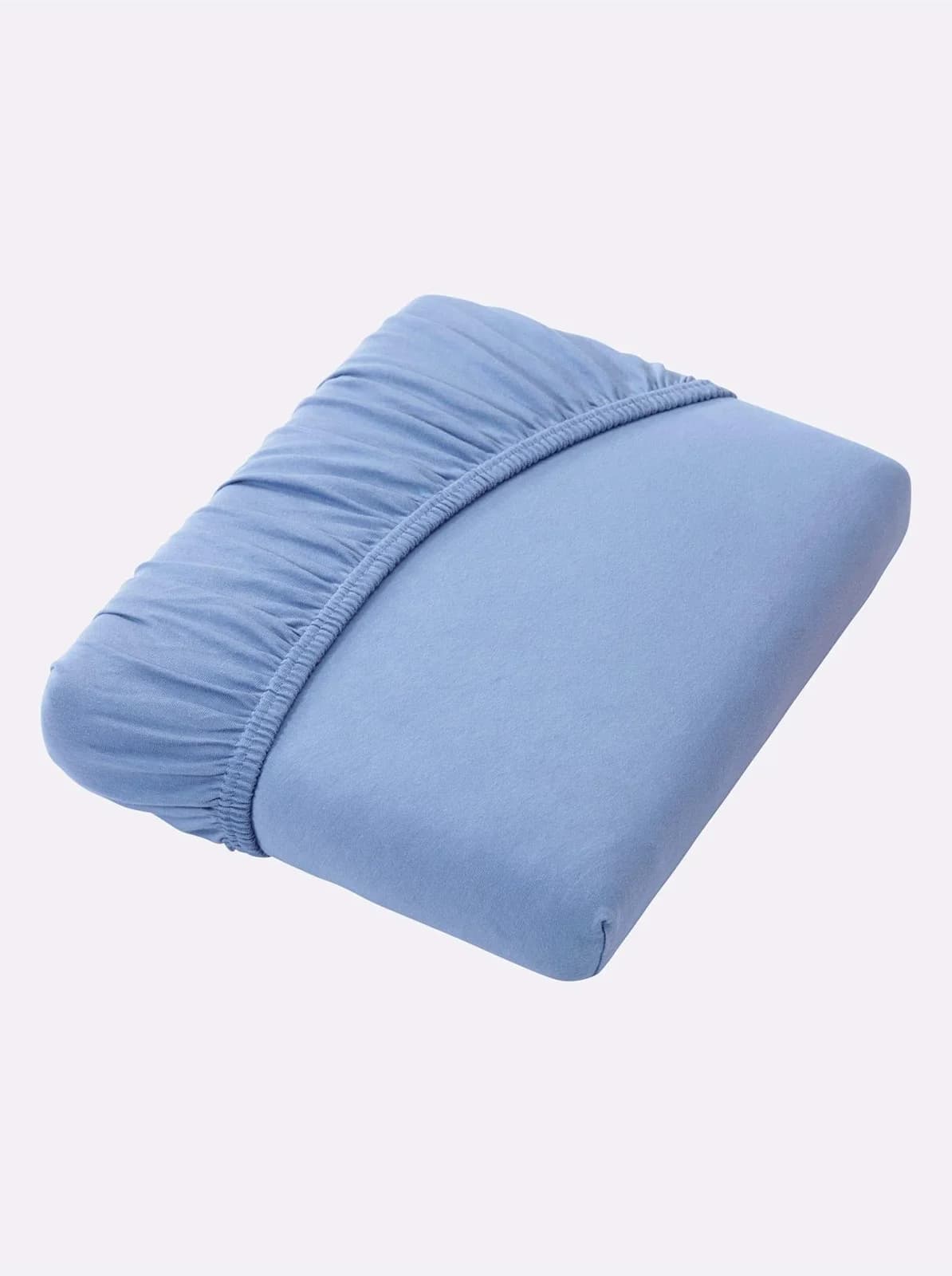 WÄSCHEPUR Jersey-Spannbetttuch Taubenblau 200x200 cm