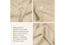 Hammetex 2er Set Haarturban Damen Beige 100% Baumwolle Bild 5