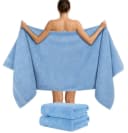 HAMMETEX Saunatuch 2er Set Hellblau Frottier 100% Baumwolle Bild 1
