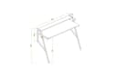 BDR Flamingo Schreibtisch mit Metallfüßen Pine & Schwarz Bild 5