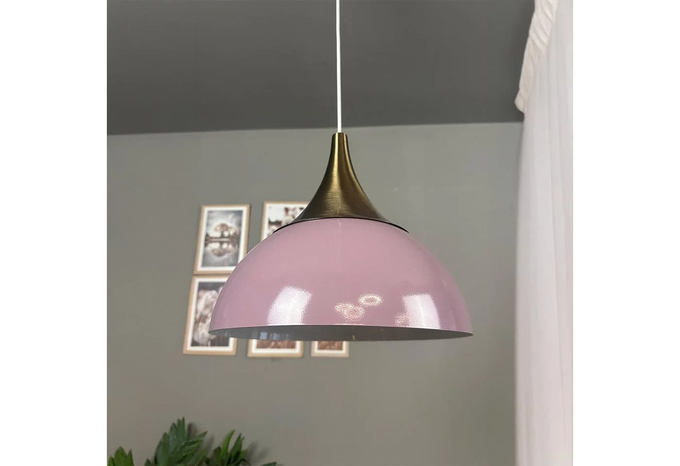 Bamyum Pendelleuchte Yimpi Metall Rosa E27 Modern - Bild 3