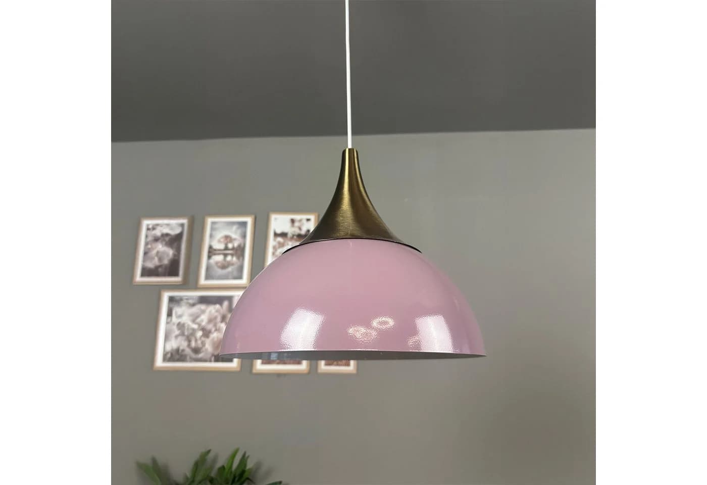 Bamyum Pendelleuchte Yimpi Metall Rosa E27 Modern - Bild 4