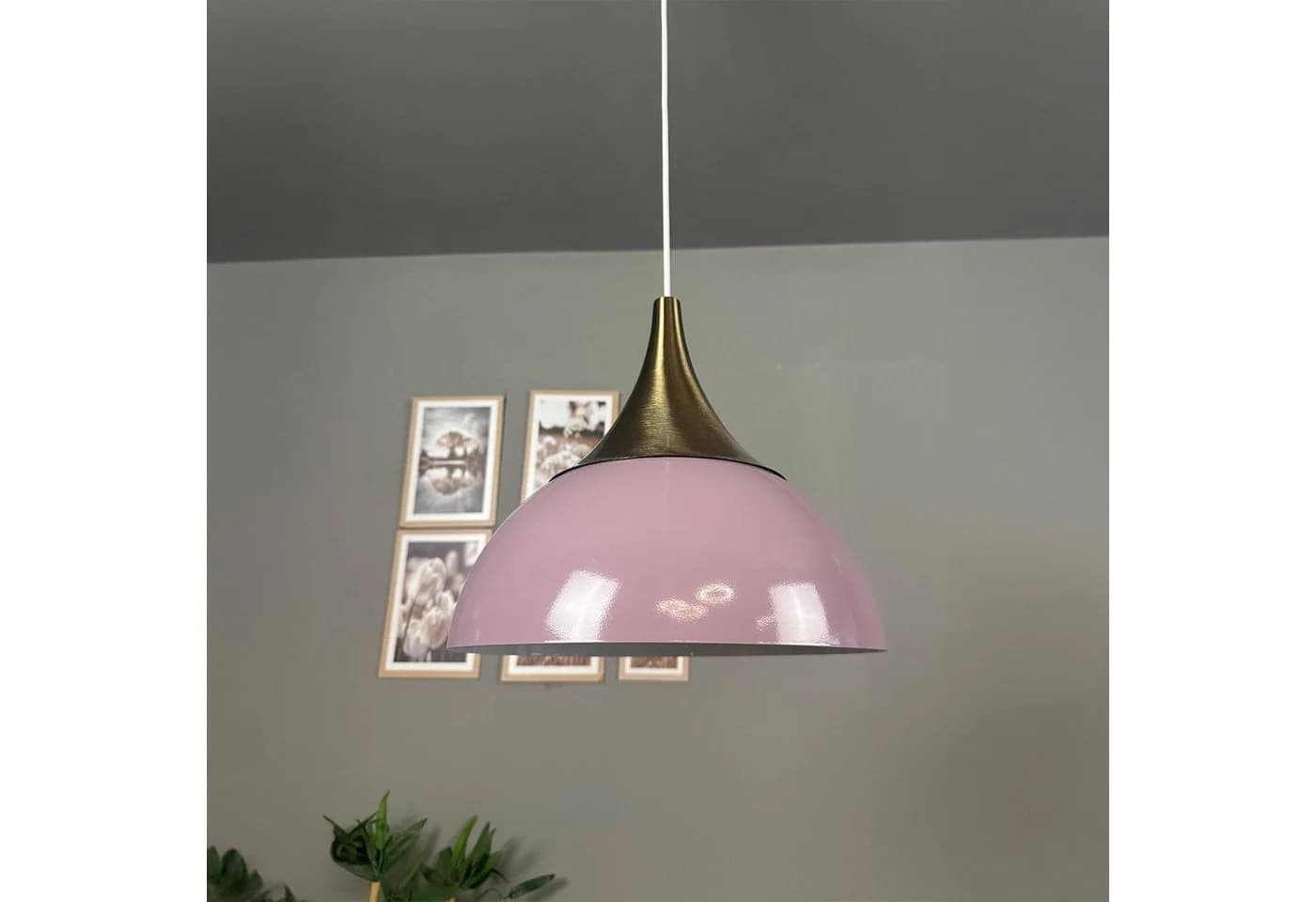 Bamyum Pendelleuchte Yimpi Metall Rosa E27 Modern - Bild 5