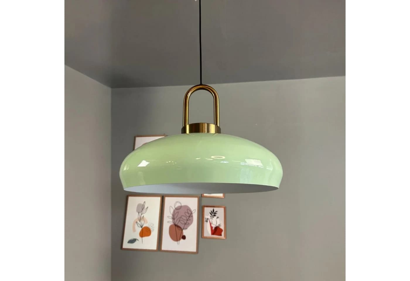 Bamyum Pendelleuchte Androa-Lock Minzgrün Metall E27 - Bild 2