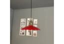 Bamyum Pendelleuchte Risso Metall Rot Ø25cm Modern Retro Hängelampe Bild 2