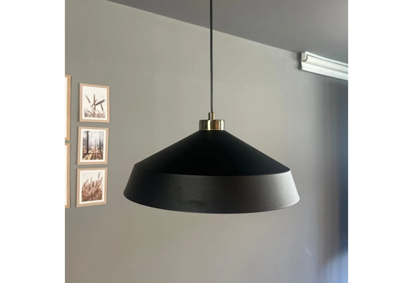 Bamyum Pendelleuchte Lema Schwarz Metall Ø37,5 cm - Bild 3