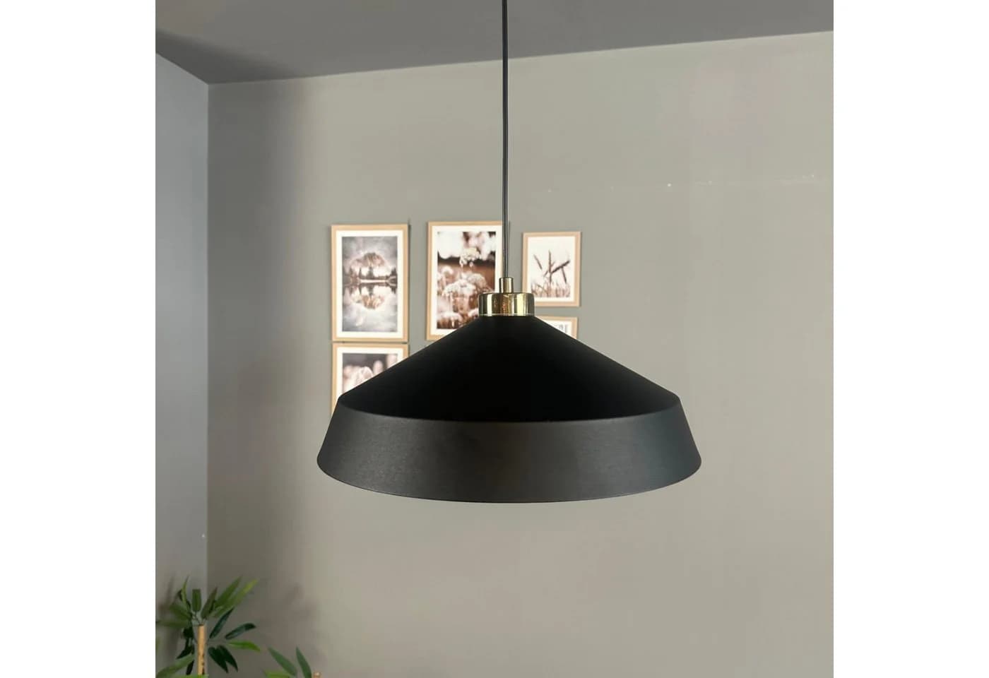 Bamyum Pendelleuchte Lema Schwarz Metall Ø37,5 cm - Bild 4