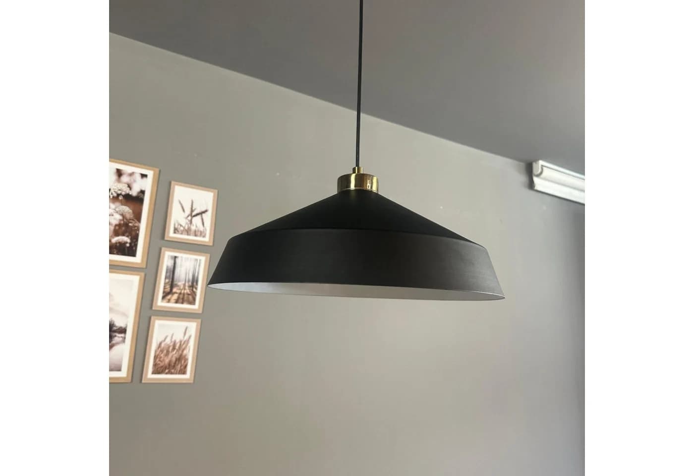 Bamyum Pendelleuchte Lema Schwarz Metall Ø37,5 cm - Bild 5