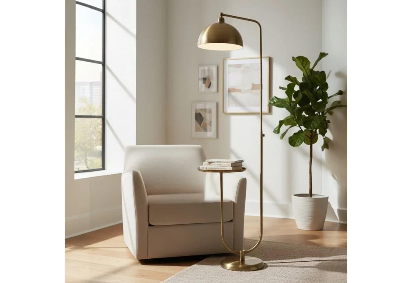 Bamyum Stehlampe Modern Metall E27 Verstellbar Antikes Kupfer
