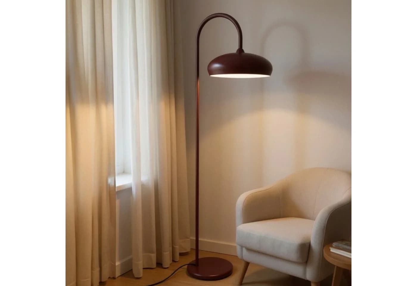 Bamyum Stehlampe Modern Dekorative Metall Stehlampe Rot - Bild 2