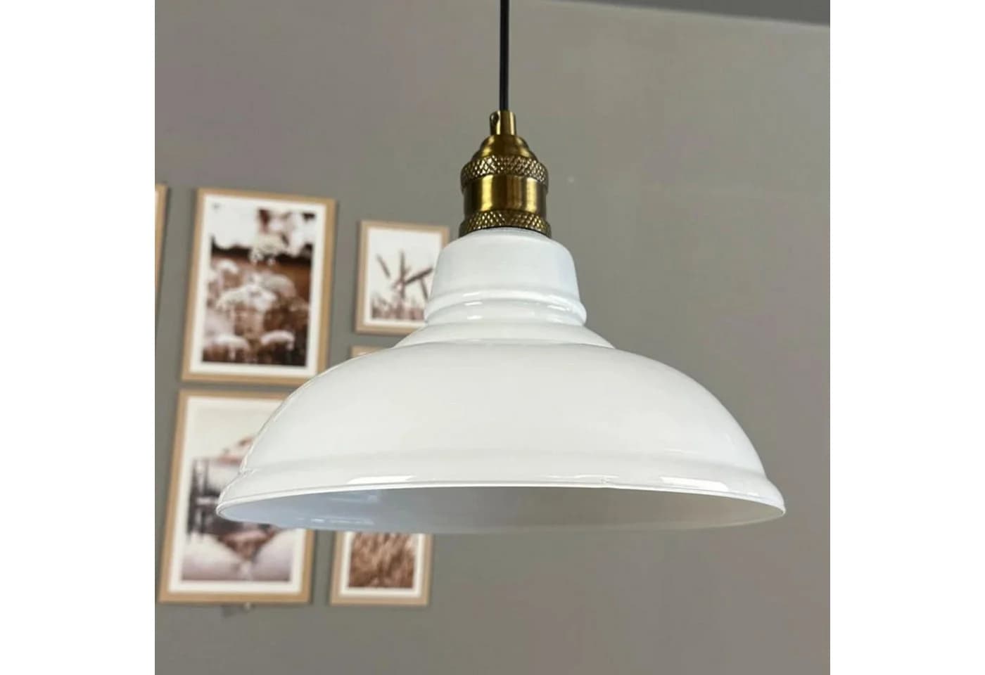 Bamyum Pendelleuchte Vishi Einzelner Glas-Kronleuchter Retro