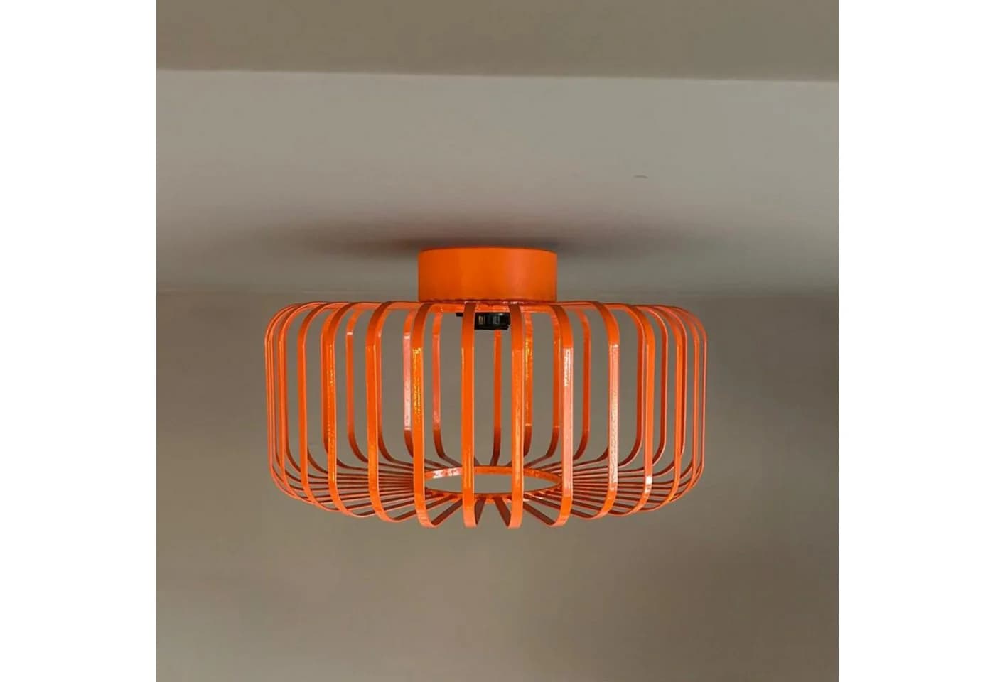 Bamyum Deckenleuchte Vertigo Cage Metall Modern Orange - Bild 2