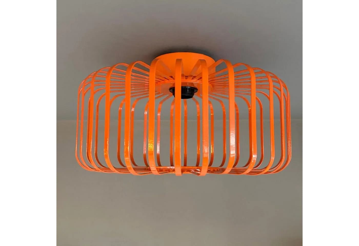 Bamyum Deckenleuchte Vertigo Cage Metall Modern Orange - Bild 3