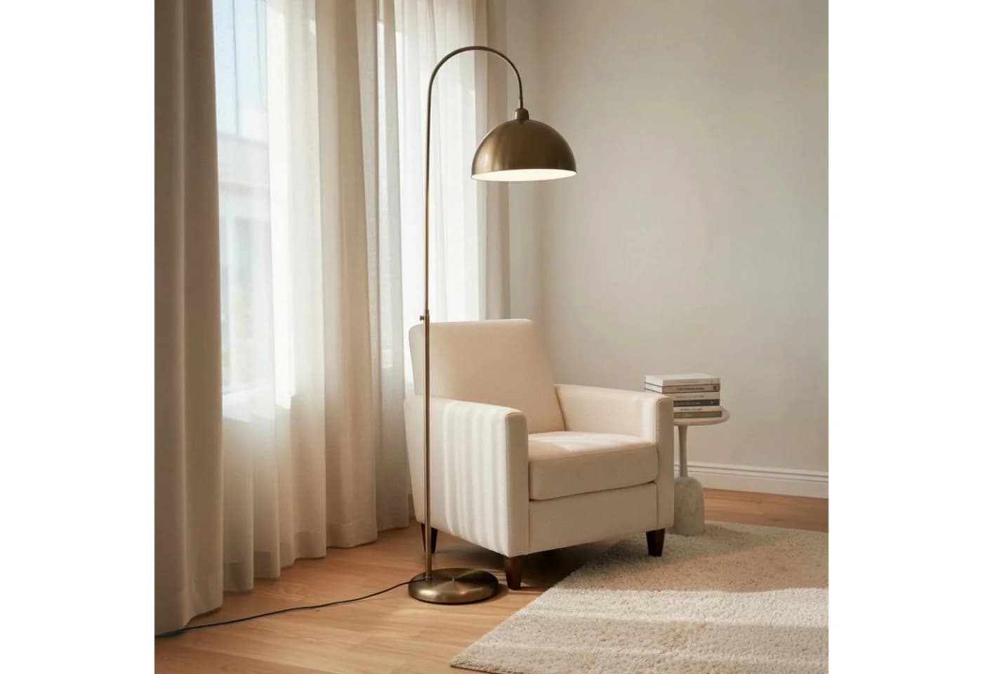 Bamyum Stehlampe Modern Metall Dimmer Verstellbar Antik Kupfer - Bild 4