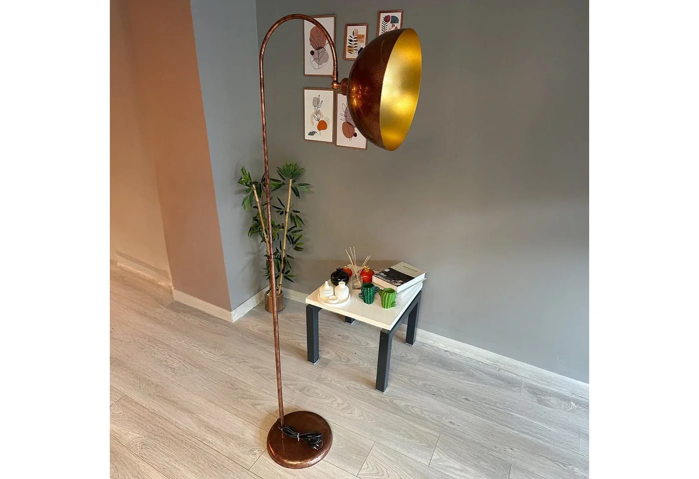 Bamyum Stehlampe Modern Metall Dimmbar Patina - Bild 3
