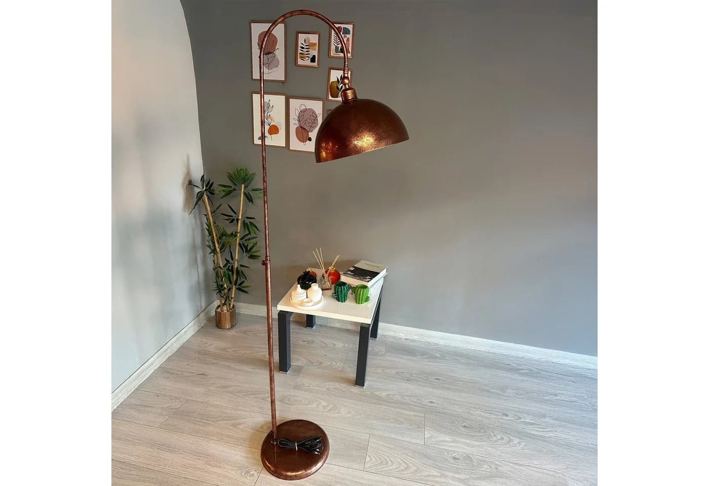 Bamyum Stehlampe Modern Metall Dimmbar Patina - Bild 5