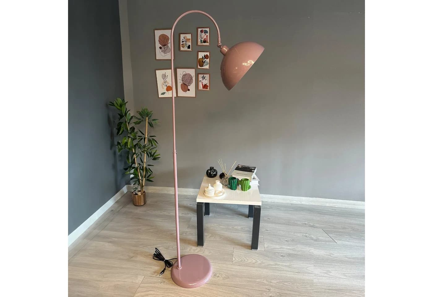 Bamyum Stehlampe Modern Metall Dimmbar Rosa - Bild 3