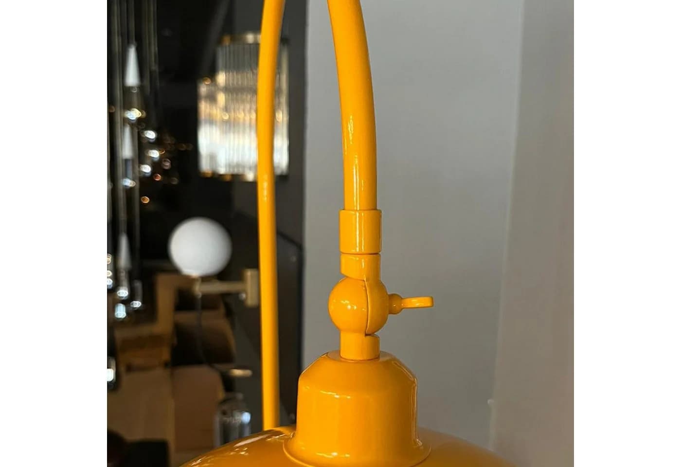 Bamyum Stehlampe Modern Gelb mit Dimmer & Ablage - Bild 5