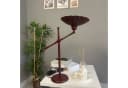 Bamyum Tischleuchte Risso Modern Metall E27 Burgunderrot Bild 5