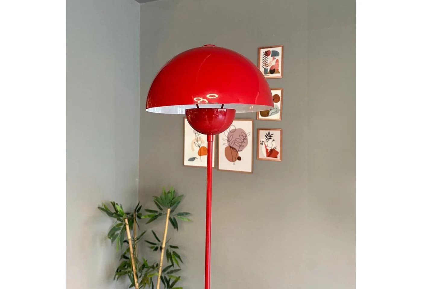 Bamyum Stehlampe Vega Modern Dekorative Metall Stehlampe Rot