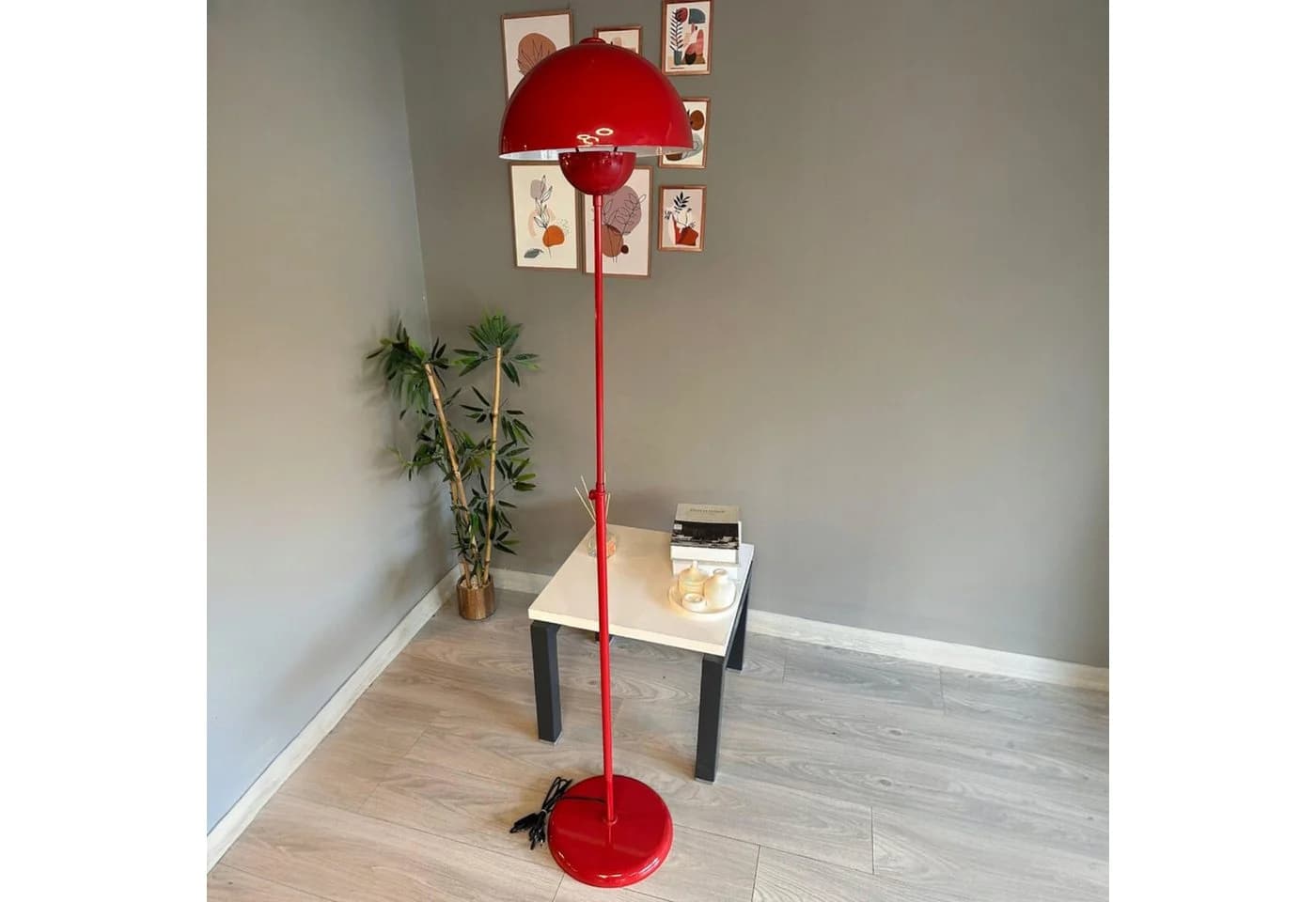 Bamyum Stehlampe Vega Modern Dekorative Metall Stehlampe Rot - Bild 2