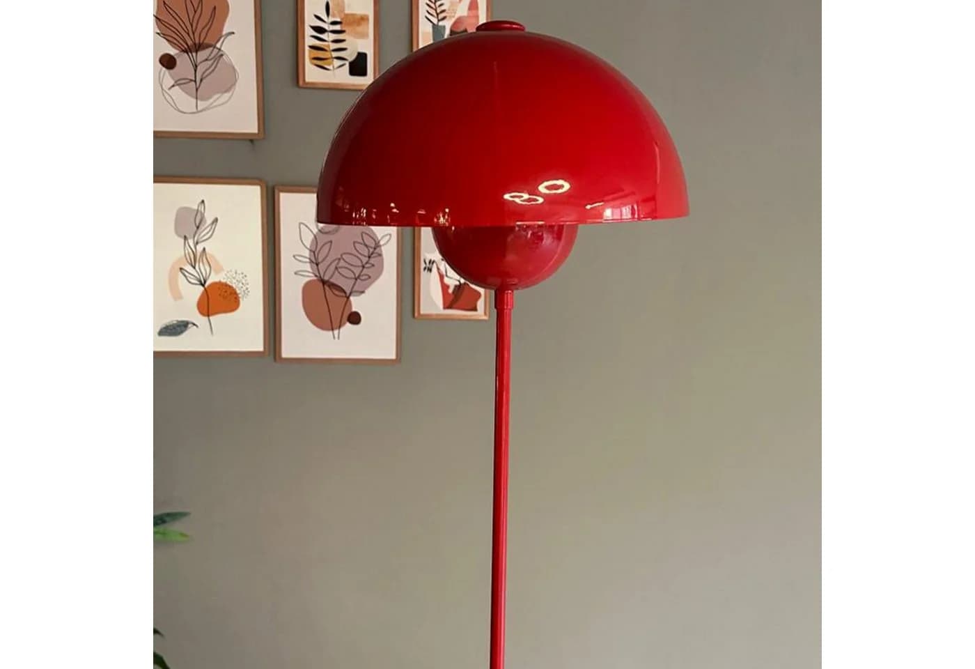 Bamyum Stehlampe Vega Modern Dekorative Metall Stehlampe Rot - Bild 5