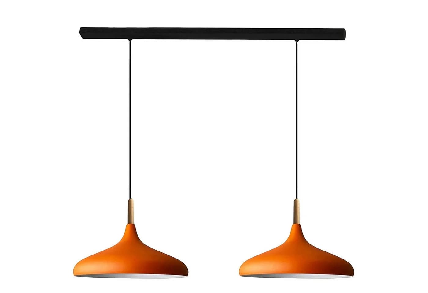 Bamyum Pendelleuchte Champion Modern Metall Holz Orange - Bild 2