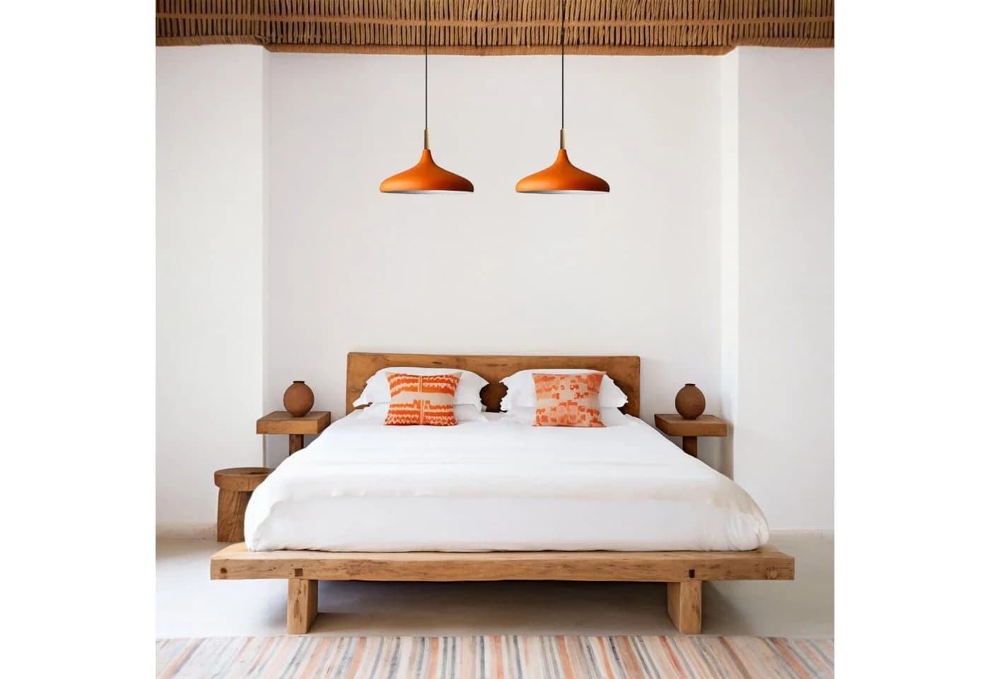 Bamyum Pendelleuchte Champion Modern Metall Holz Orange - Bild 4