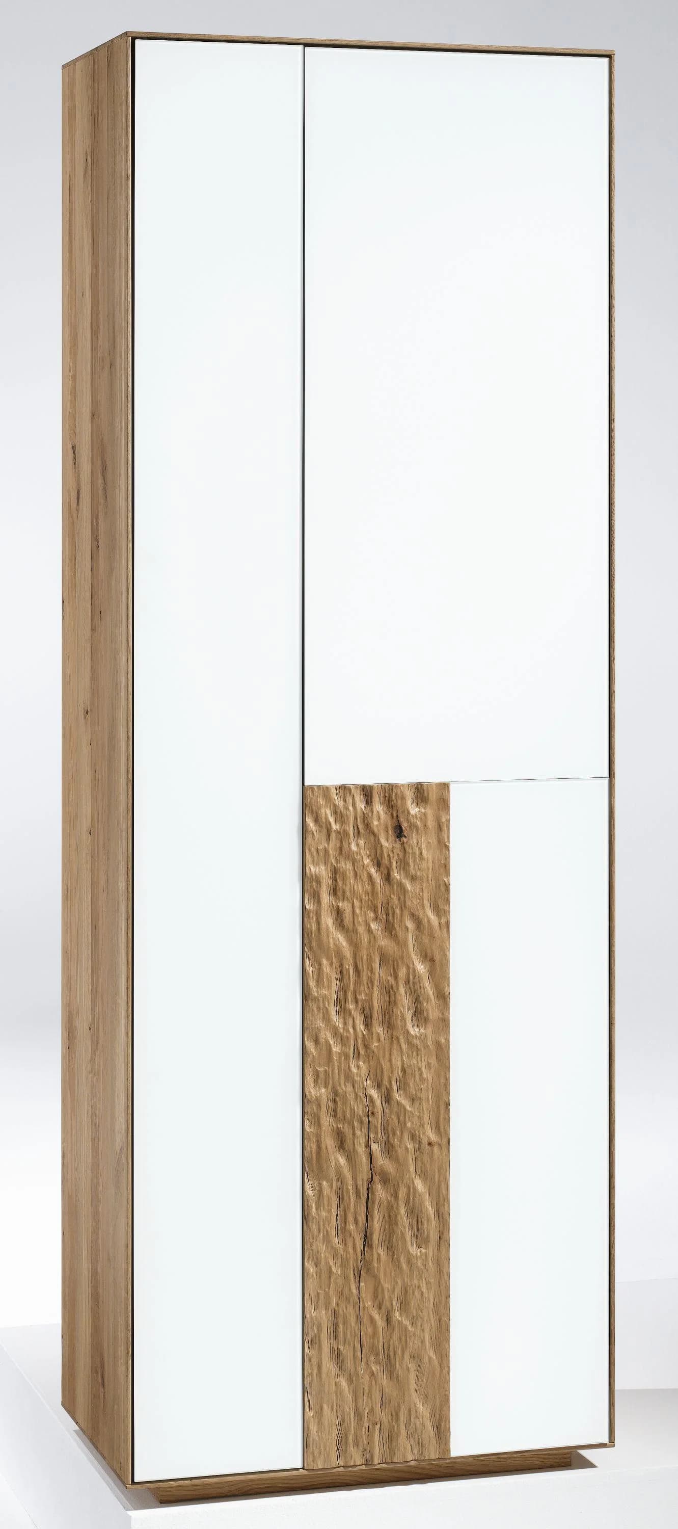 Gradel Garderobenschrank RUBIS mit Glasfront und Eiche-Korpus