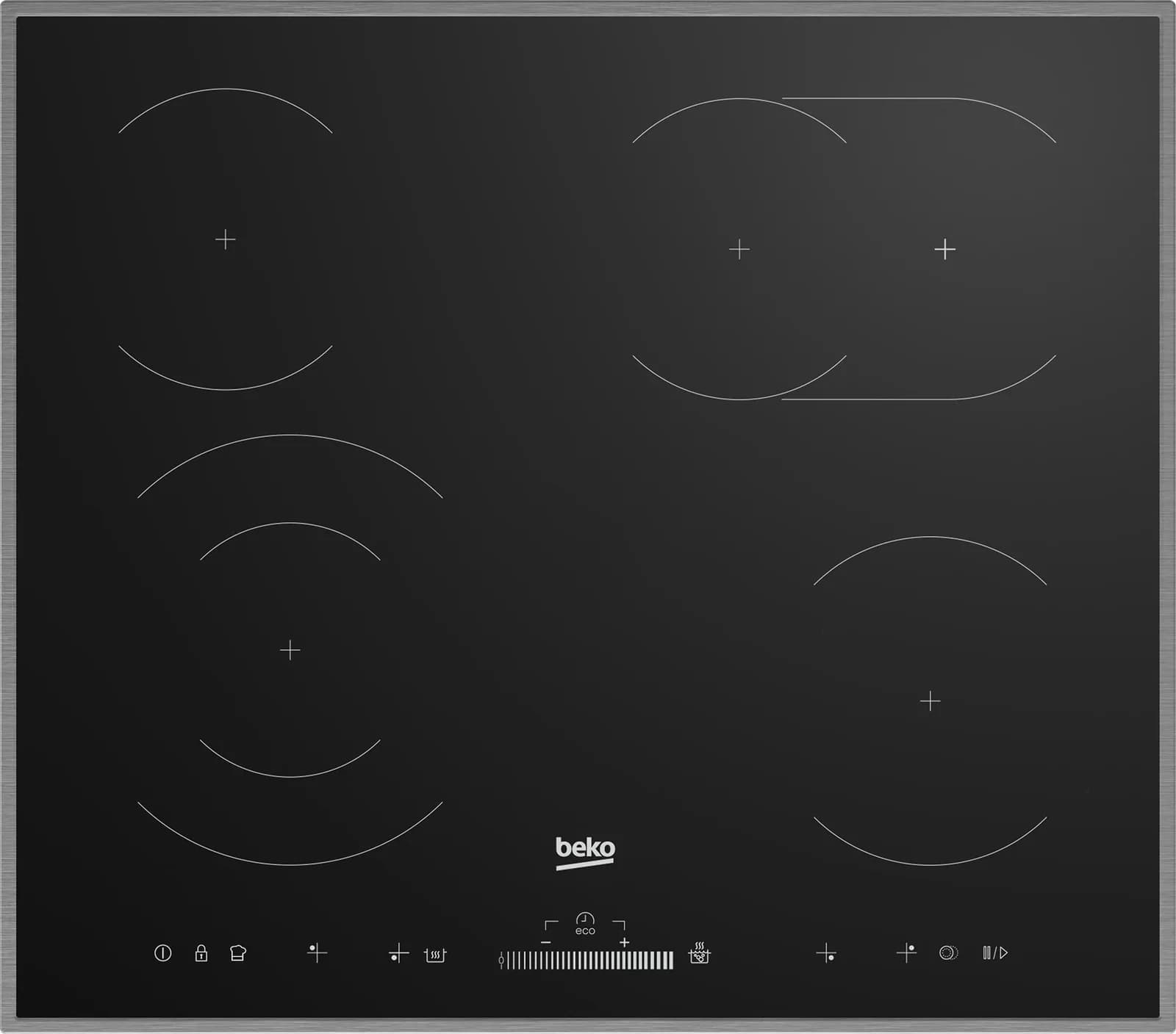 BEKO Elektro-Kochfeld HIC 64503 TX Schwarz