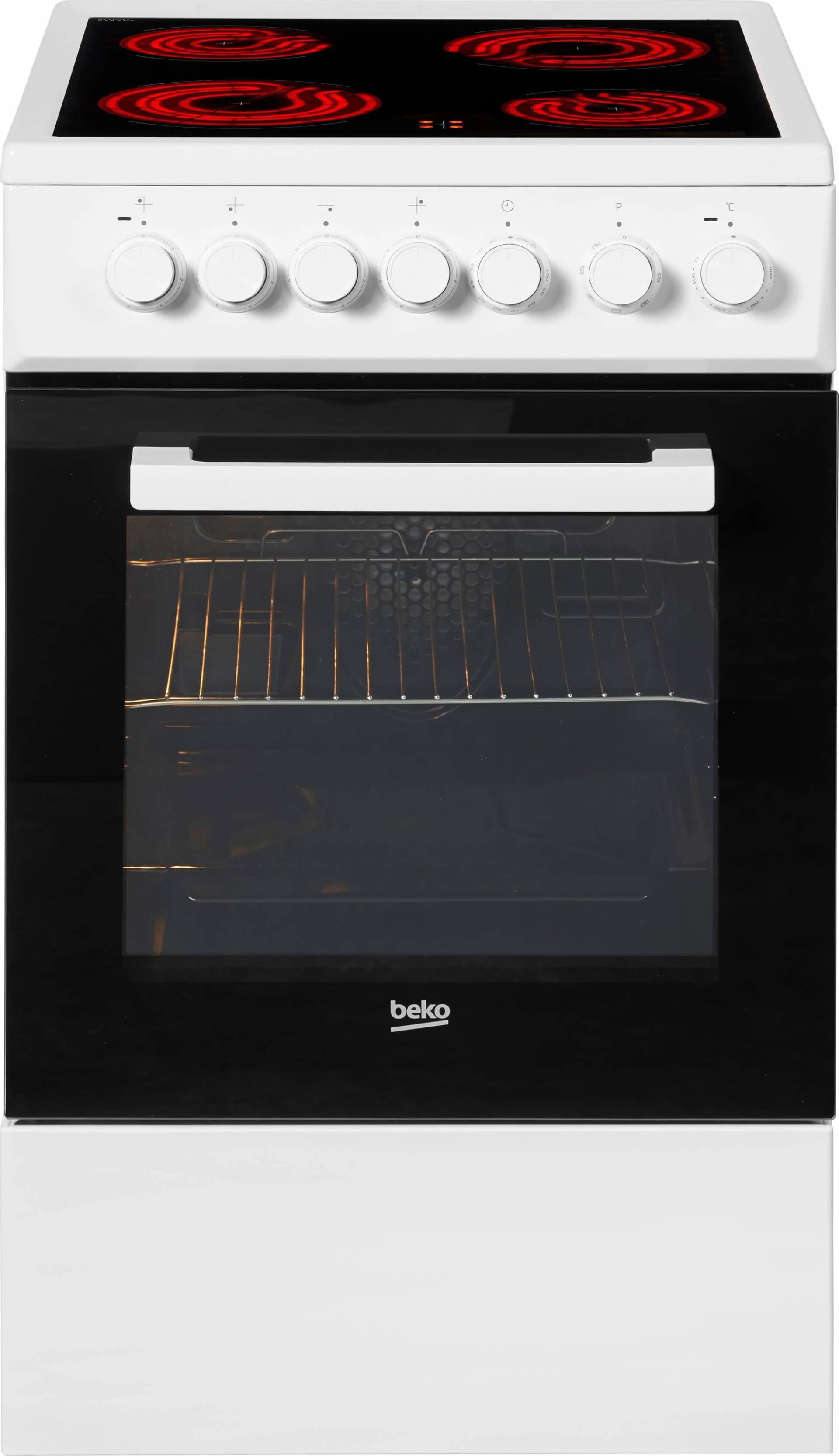 BEKO FSM57100GW Standherd Glaskeramikkochfeld 55 L
