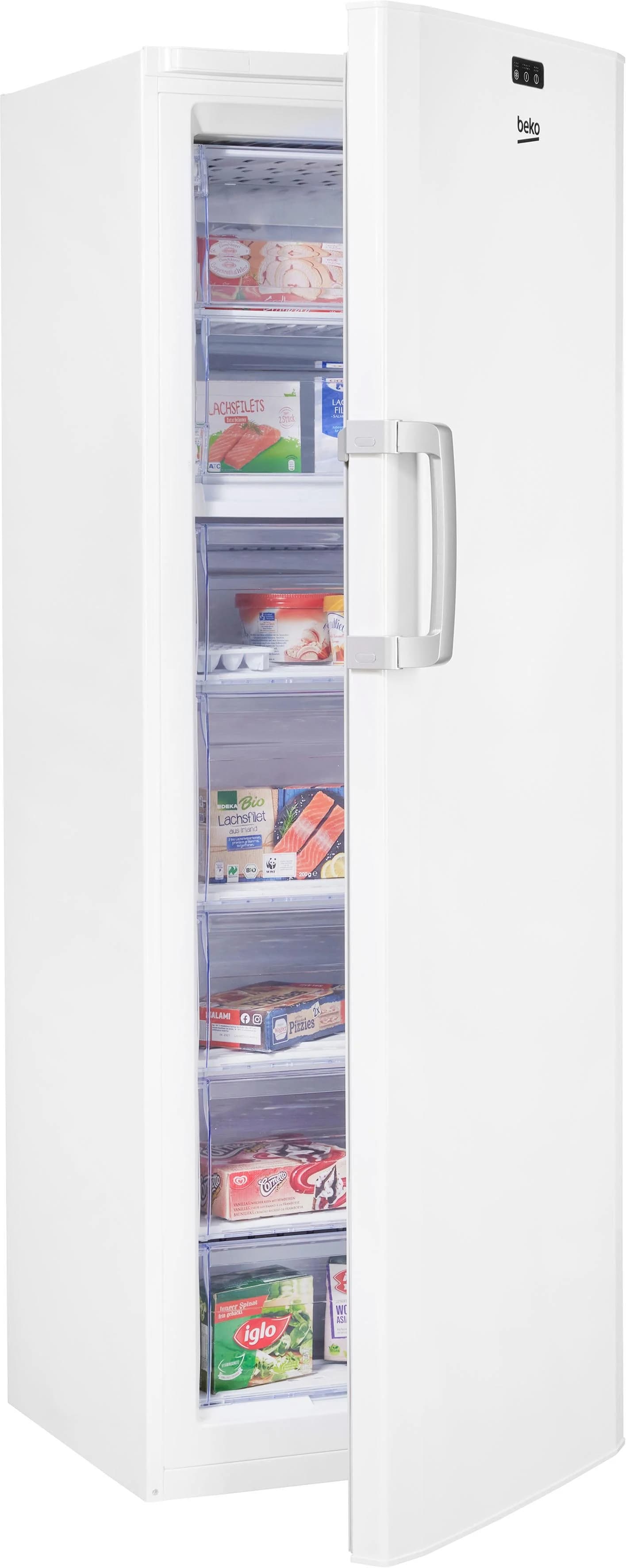 BEKO Gefrierschrank FS127940N 4-Sterne Weiß Supergefrierfunktion