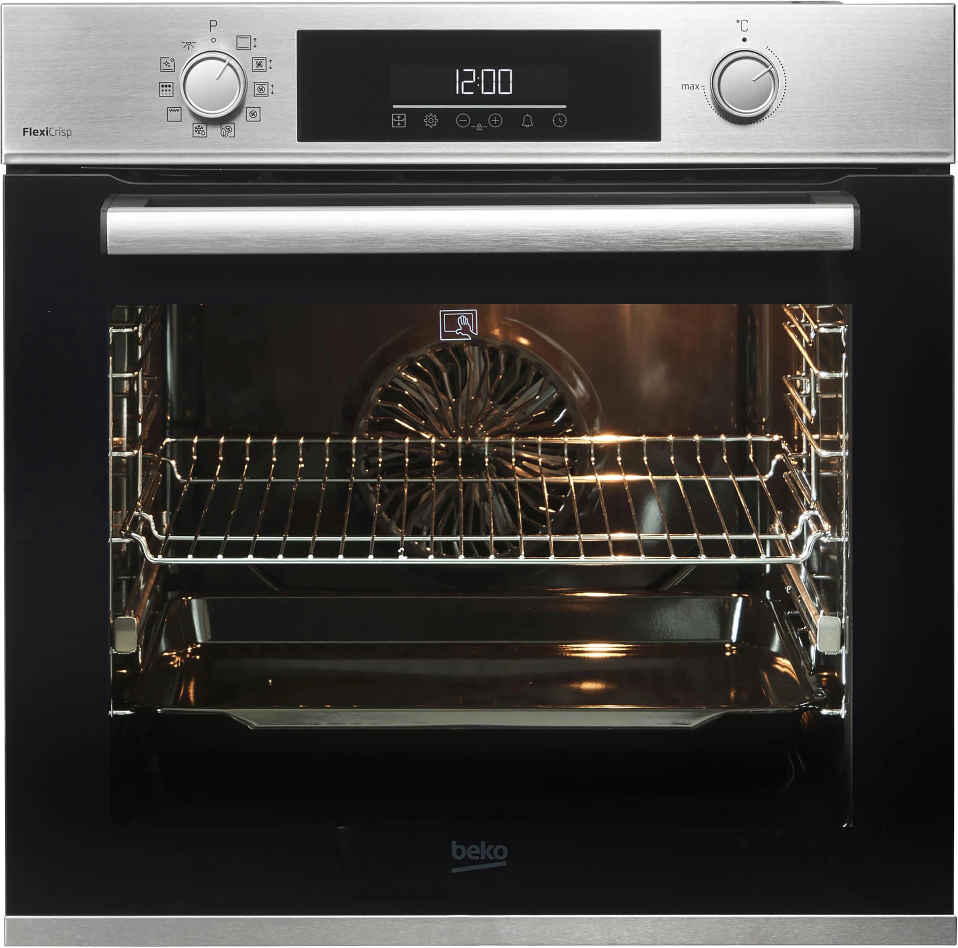 BEKO Pyrolyse Backofen BBIM12300XMPEF FlexiCrisp Silber
