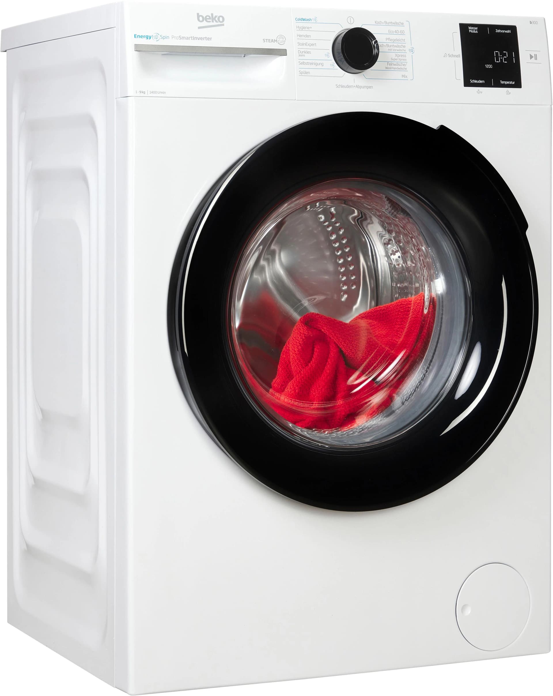 BEKO Waschmaschine BM3WFU3941X Energieeffizienz A mit ProSmart Inverter Motor