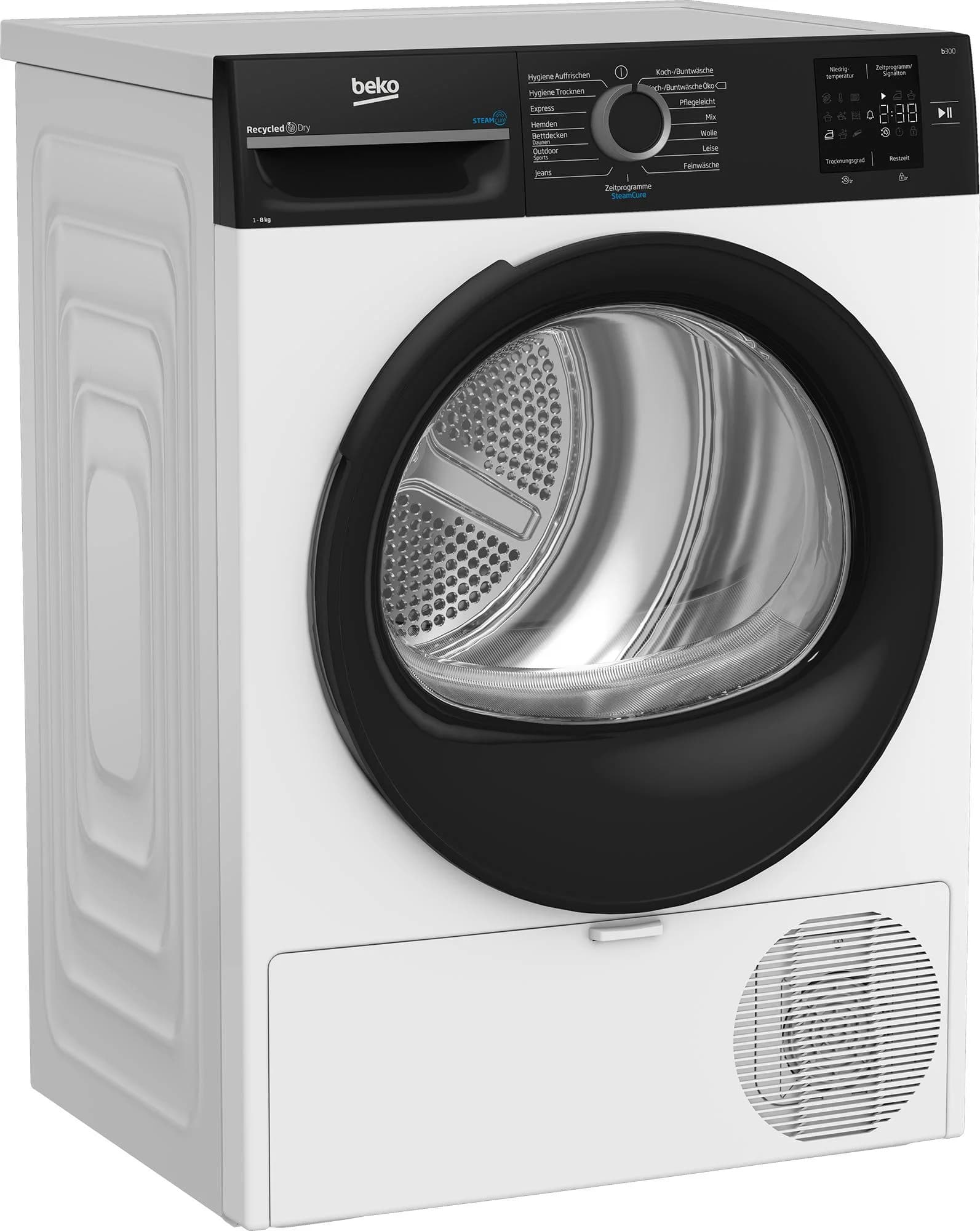 BEKO Wärmepumpentrockner BM3T38240W 8 kg Weiß