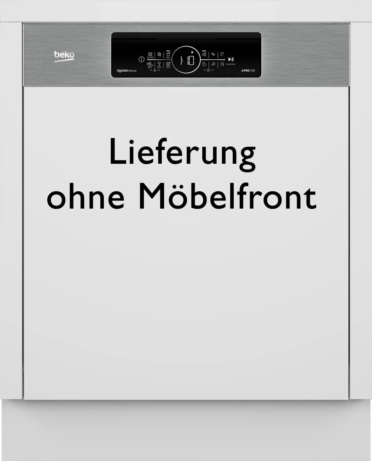 BEKO teilintegrierbarer Geschirrspüler BDSN36541XP