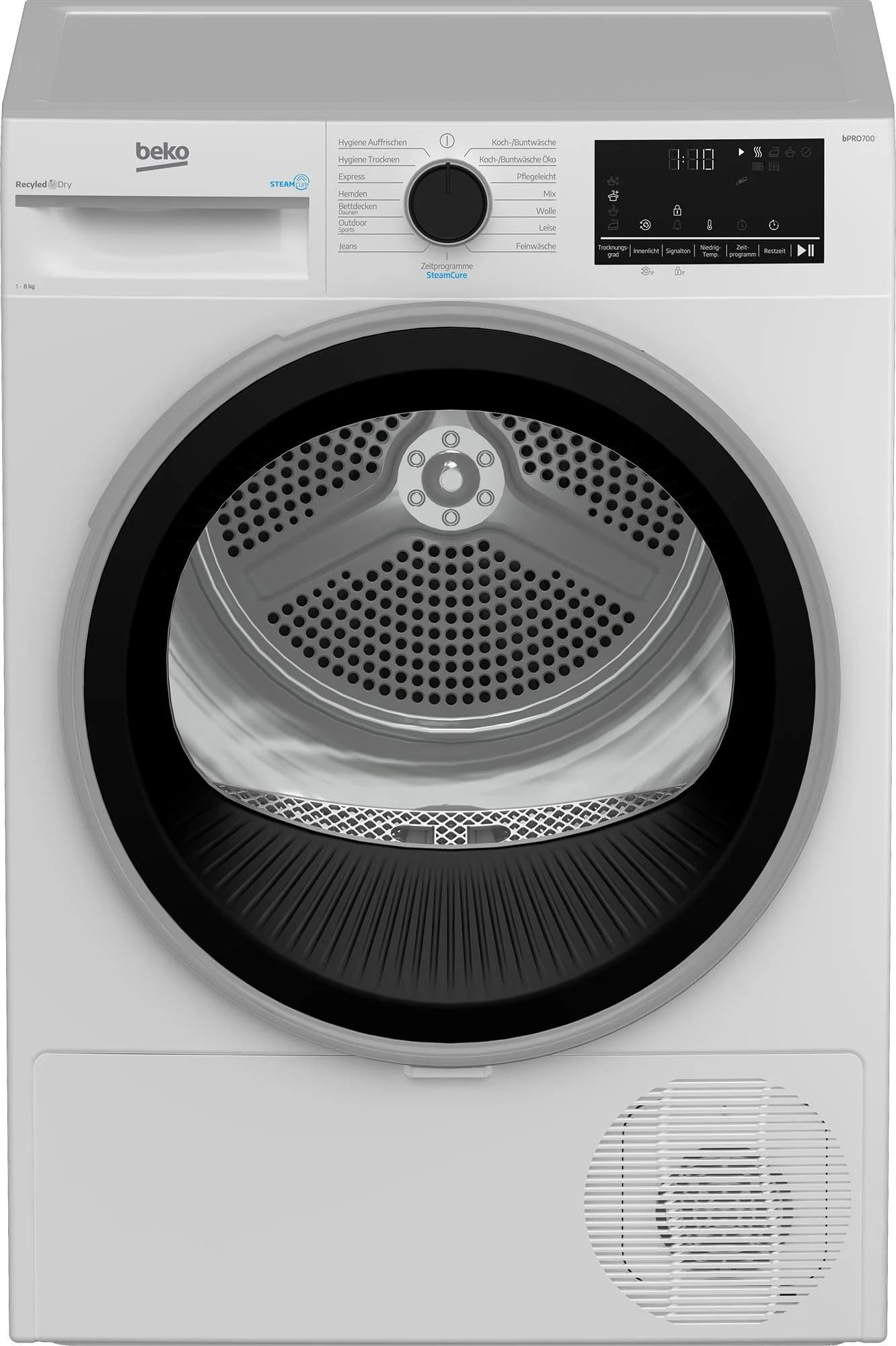 BEKO Kondenstrockner B5T68219 Wärmepumpentechnologie 8 kg