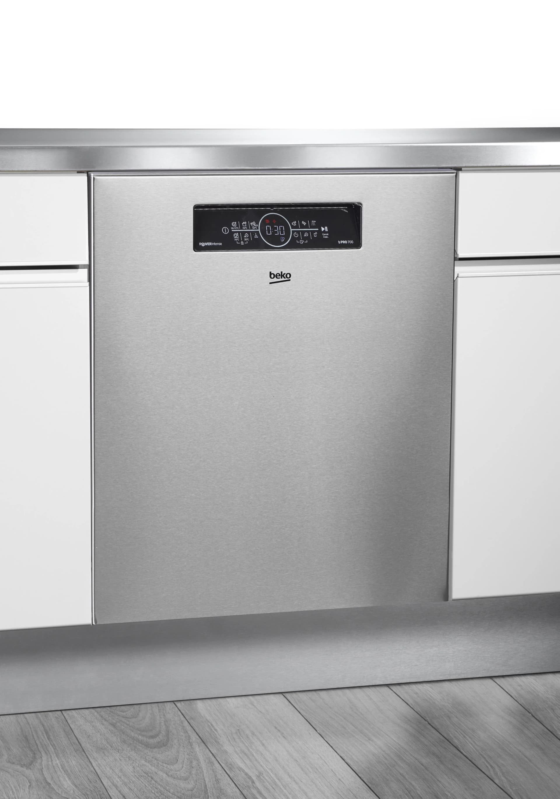 BEKO Unterbaugeschirrspüler BDDN36462XP PowerIntense-Technologie