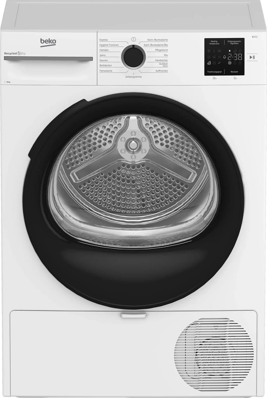 BEKO Wärmepumpentrockner BMO3T382CW Weiß AquaWave Schontrommel