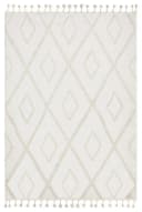 OTTO HOME Teppich Otilie Beige Woll-Look Rauten Fransen Bild 1