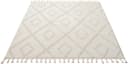 OTTO HOME Teppich Otilie Beige Woll-Look Rauten Fransen Bild 3